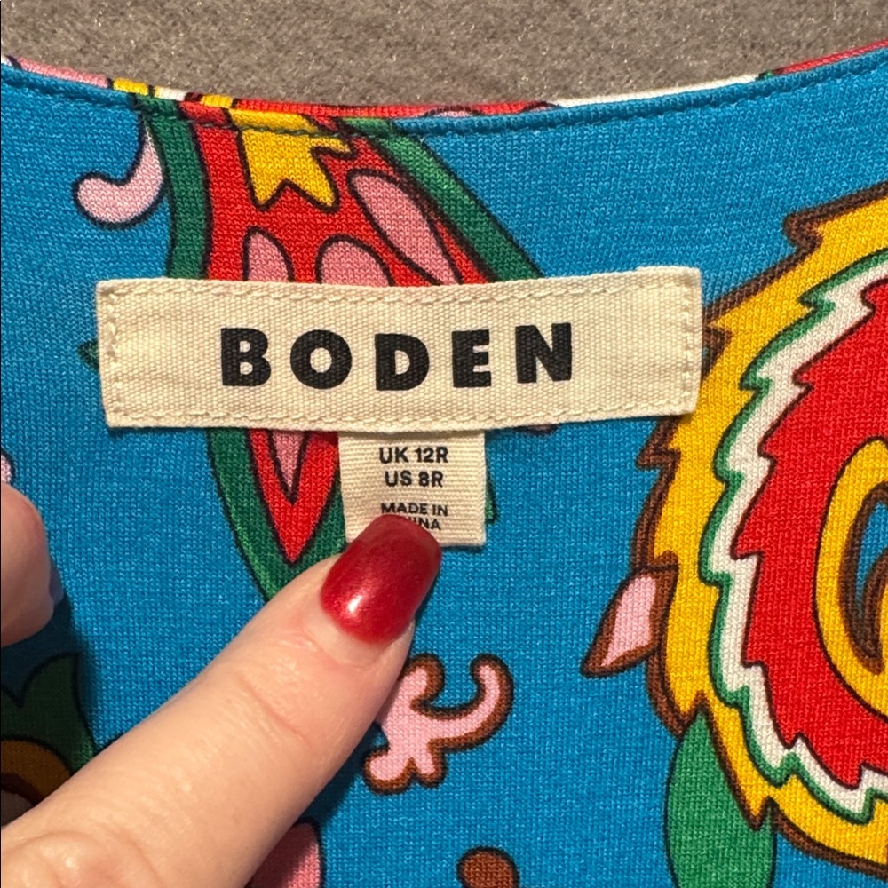 Boden Blue Floral Maxi Dress - Picture 2 of 6